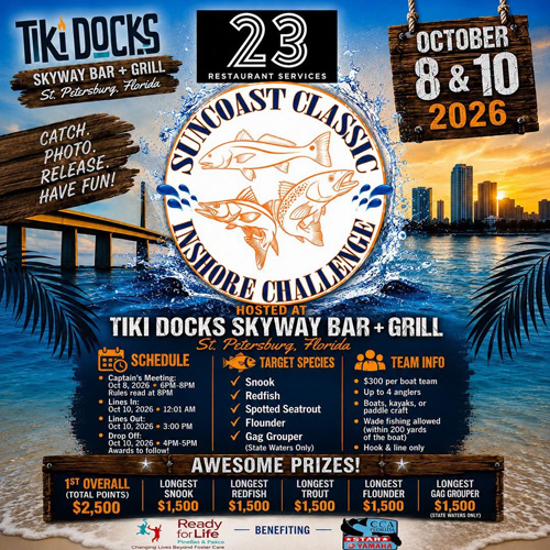 Suncoast Inshore Fishing Challenge Oct 8th & 10th